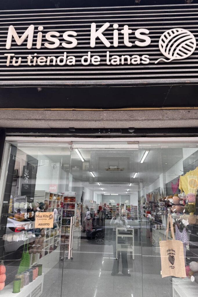 Shop front of Miss Kits, Madrid.