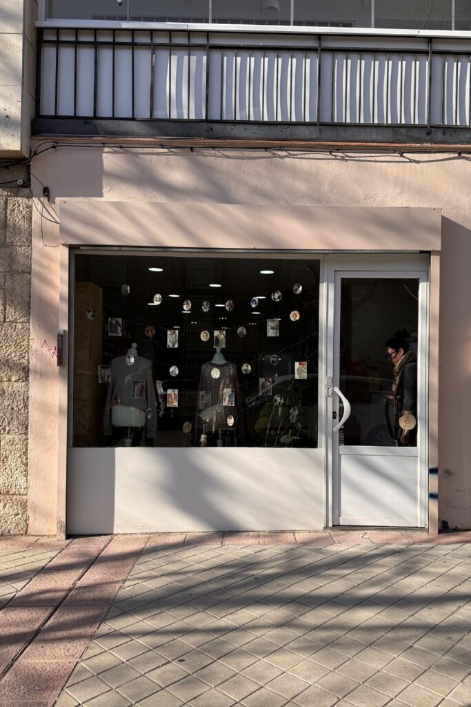 Shop front of My Knitted Closet, Madrid.