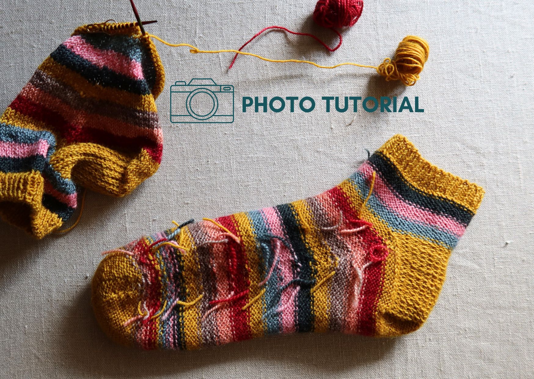 Knitting tutorial: Joining new yarn colors without weaving in ends